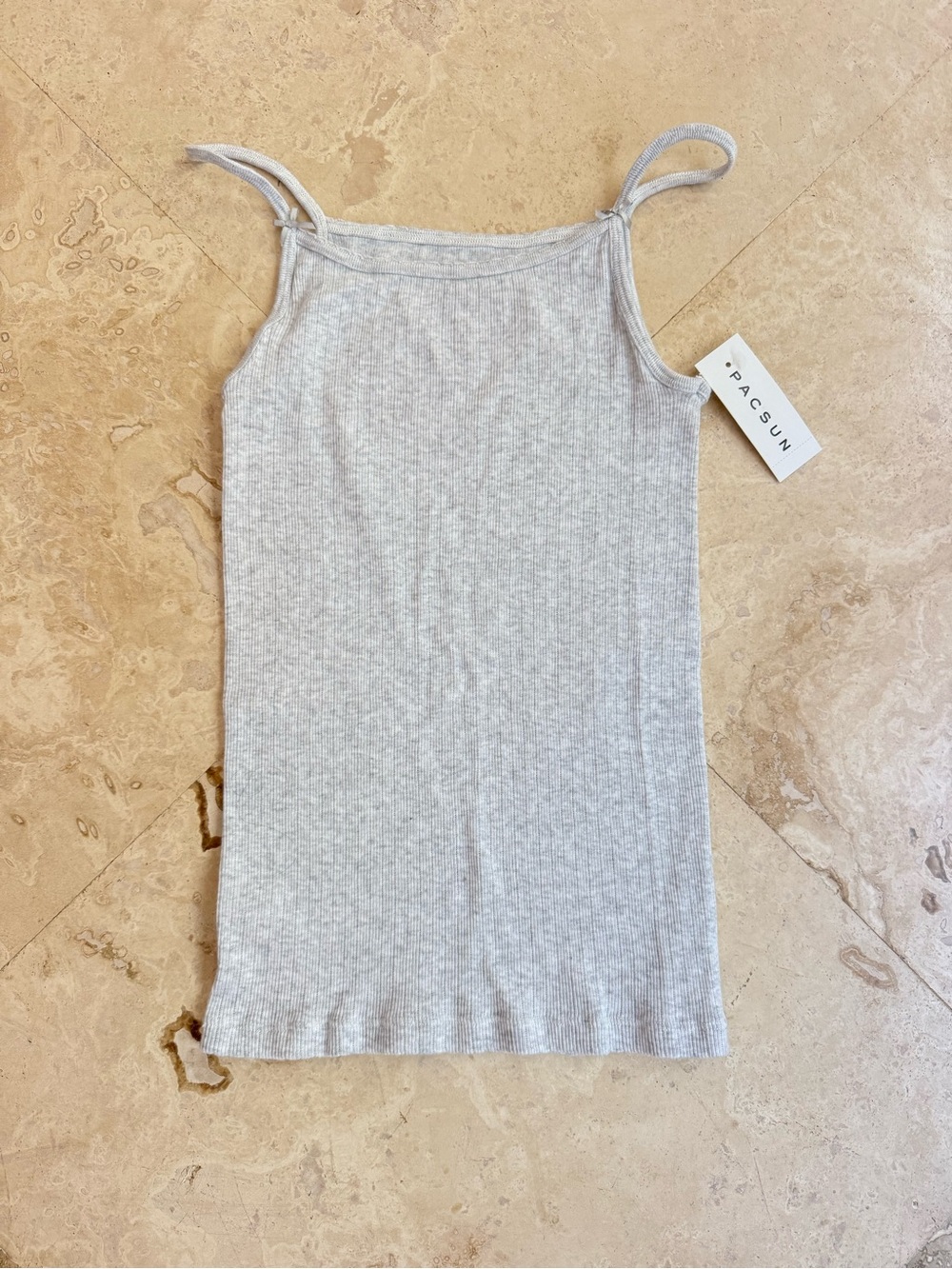 Pacsun Gray Ribbed Tank Top